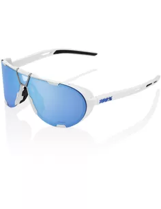 100% Westcraft Soft Tact White - HiPER Blue Multilayer Mirror Lens