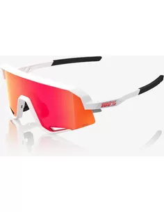 100 % Slendale Soft Tact White/Hiper Red Multilayer Mirror Lens